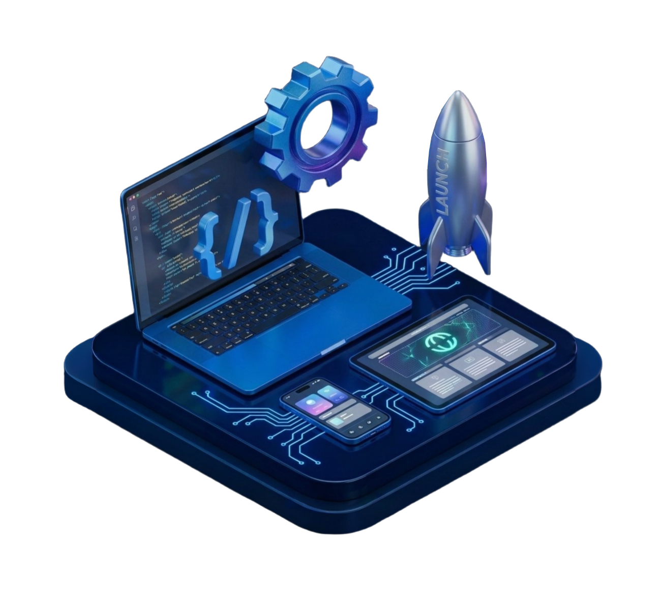 3D technology scene
